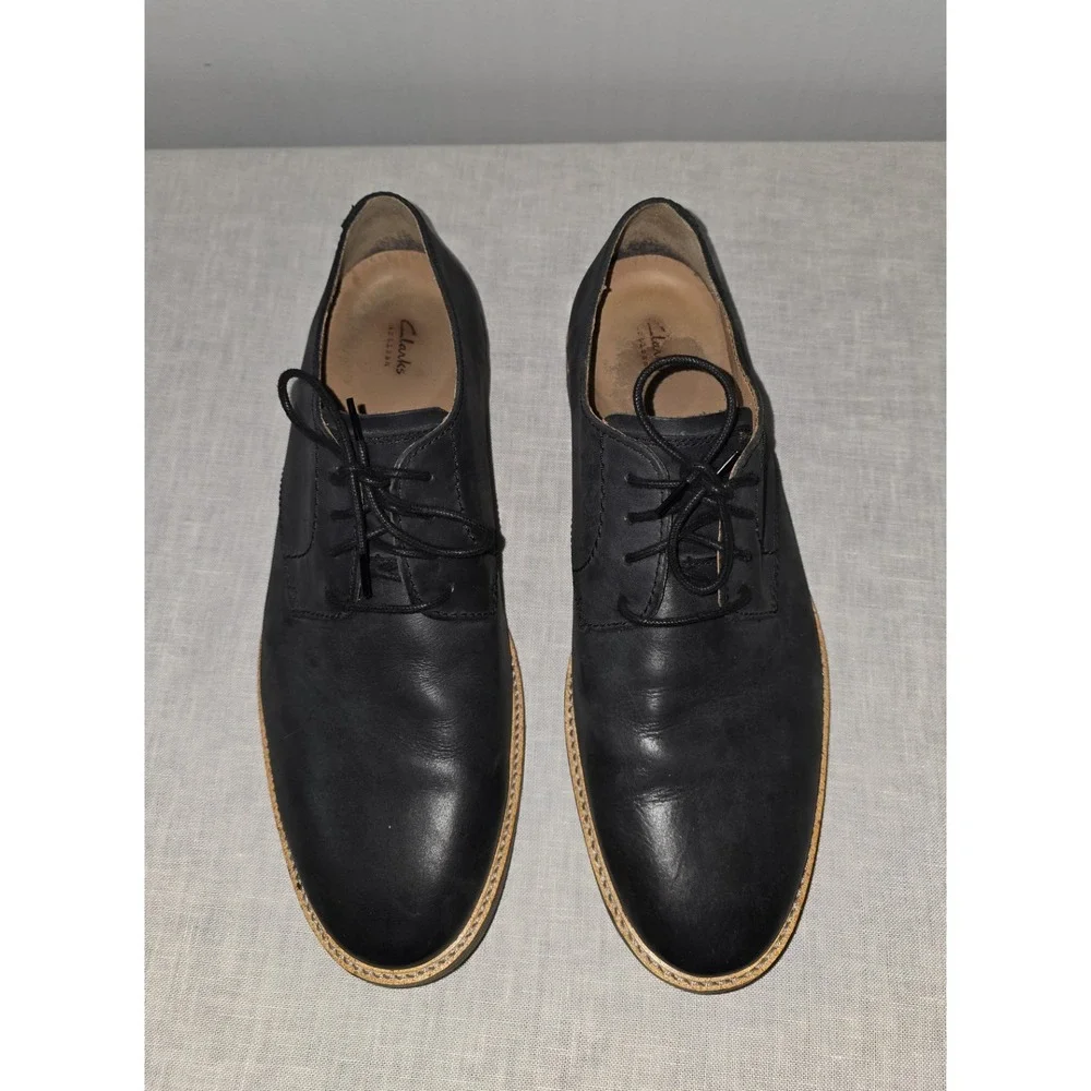 Clarks Artisan Men's Black Brogue Oxford Lace Up Dress Shoes Size 11